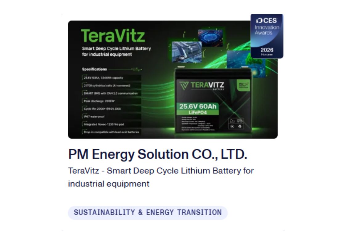 🏆 2026 CES Innovation Awards® Honoree